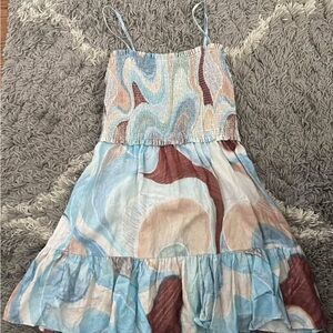 Stylish Multicolor Linen Dress